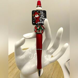 ⛄️ CHRISTMAS PEN ⛄️ - Tis The Season to Sparkle! Handmade
